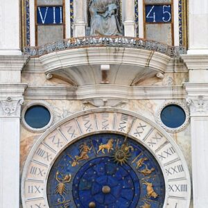 star sign, time, clock, astrology, venice, digits, tower, clock hands, gold, blue, dial, date, astrology, astrology, astrology, astrology, astrology